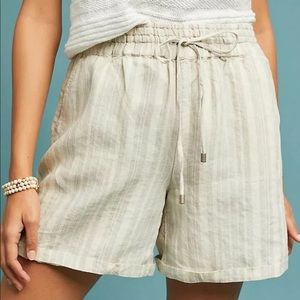 Anthropologie Linen Shorts
